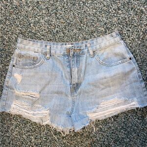 Forever 21 denim dad shorts